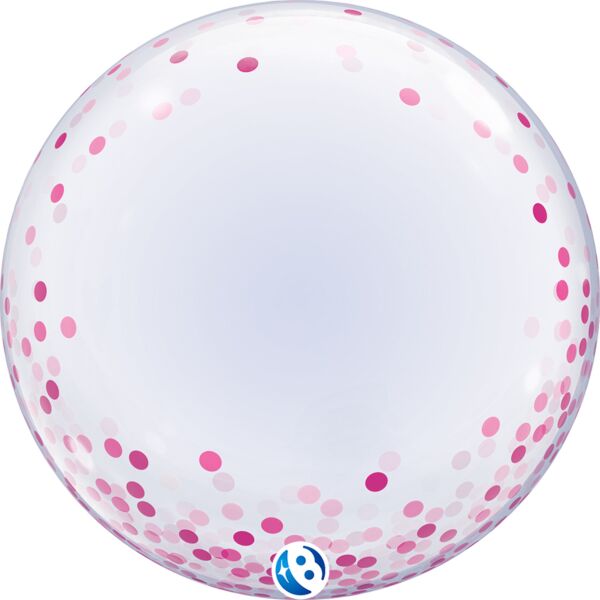 Bubble Pink Confetti Dots 24"