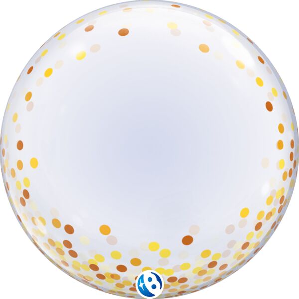 Bubble Gold Confetti Dots 24"