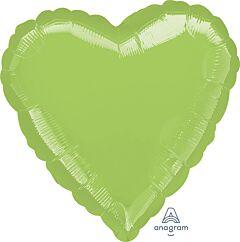 HEART LIME GREEN 18" Foil
