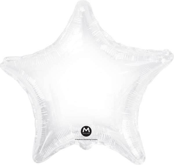 Star Foil White 17"