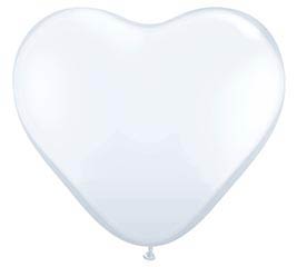 Qualatex Heart - White 11"