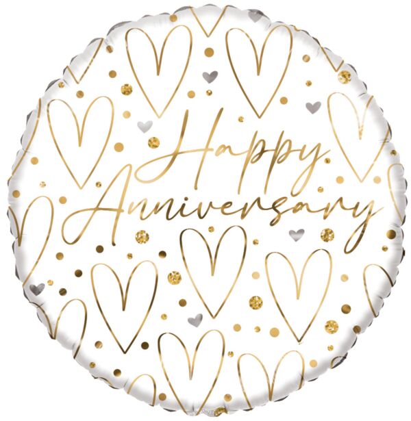 Anniversary Hearts 18"
