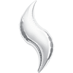 Foil Curve, Silver 28"