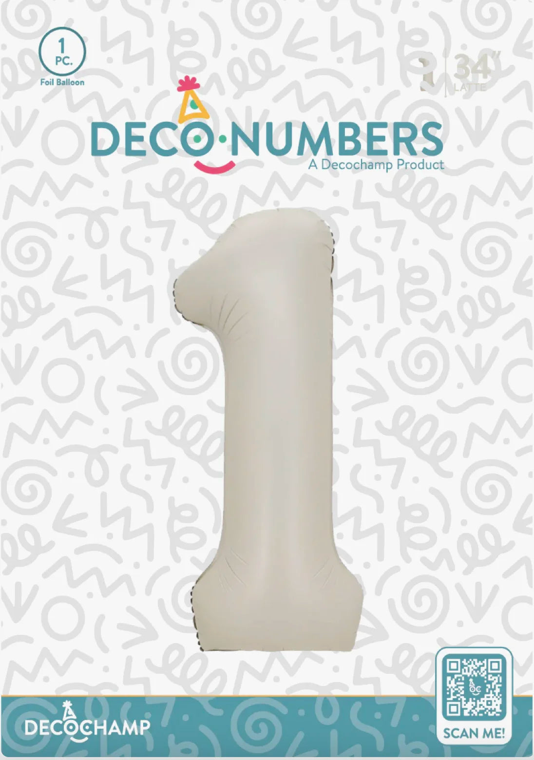 Number 1 Latte 34" DecoChamp