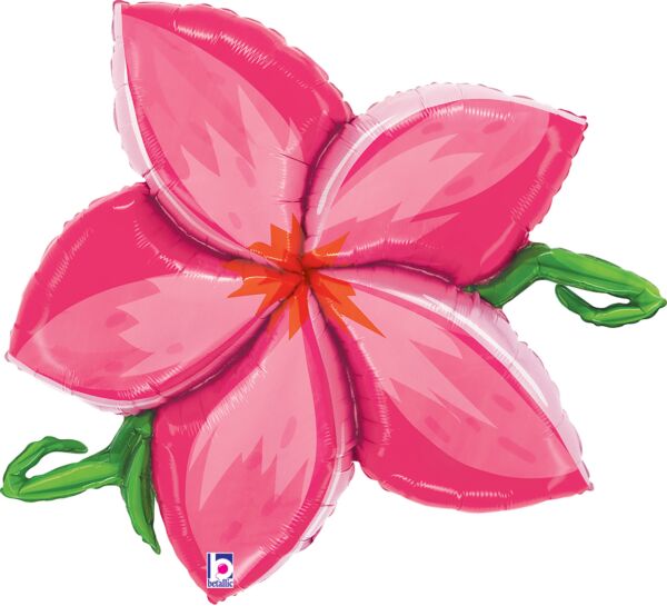Plumeria Pink Foil Balloon
