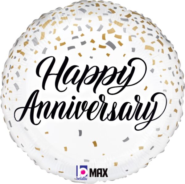 Anniversary Metallic Confetti 18"