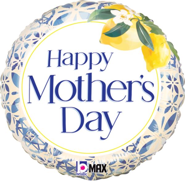 Mothers Day Med Tile Round Foil Balloon