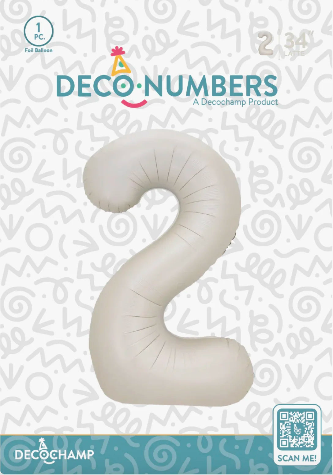 Number 2 Latte 34" DecoChamp