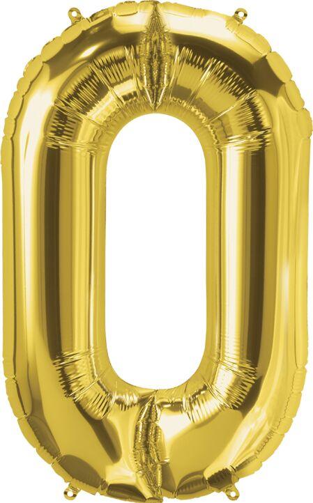 Number 0 Gold 34"