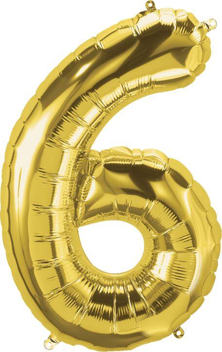 Number 6 Gold 34"
