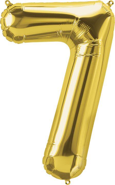 Number 7 Gold 34"