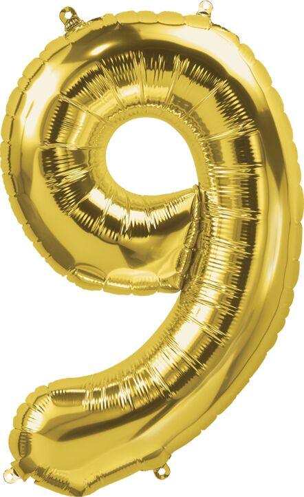 Number 9 Gold 34"