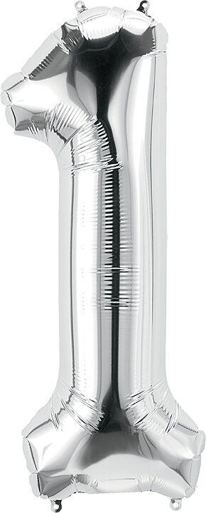 Number 1 Silver 34"