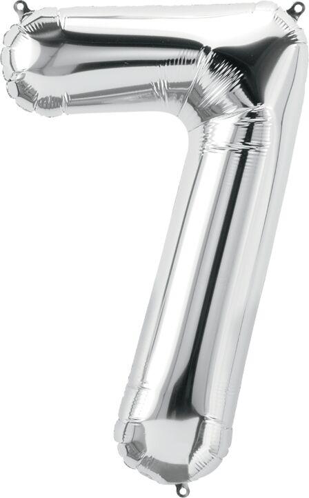 Number 7 Silver 34"