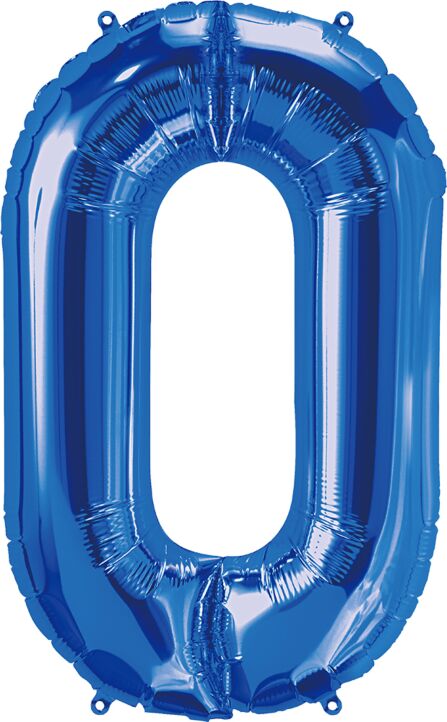 Number 0 Blue 34"