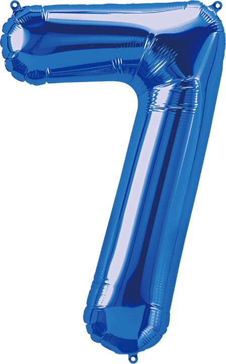 Number 7 Blue 34"