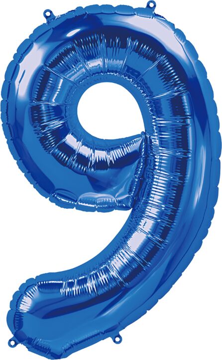 Number 9 Blue 34"