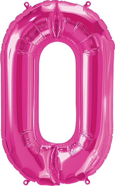 Number 0 Pink 34"