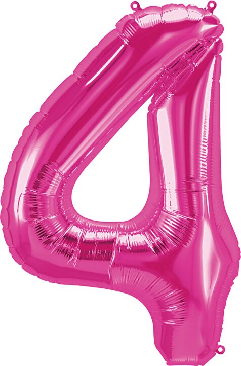 Number 4 Pink 34"
