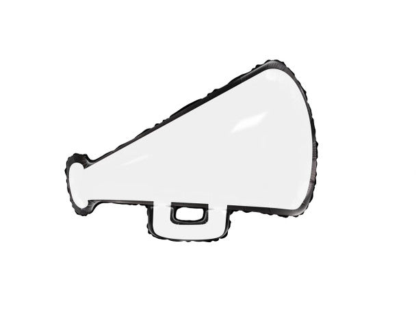 Burst Cheer Megaphone White