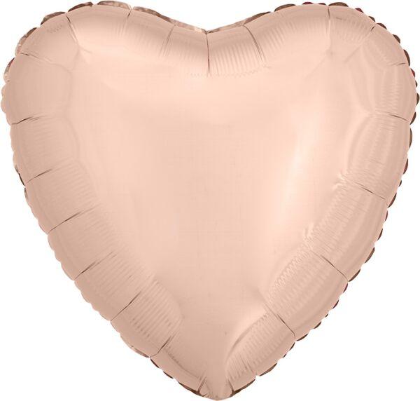 HEART ROSE GOLD 17"