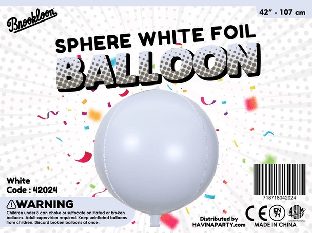 Sphere White 42"