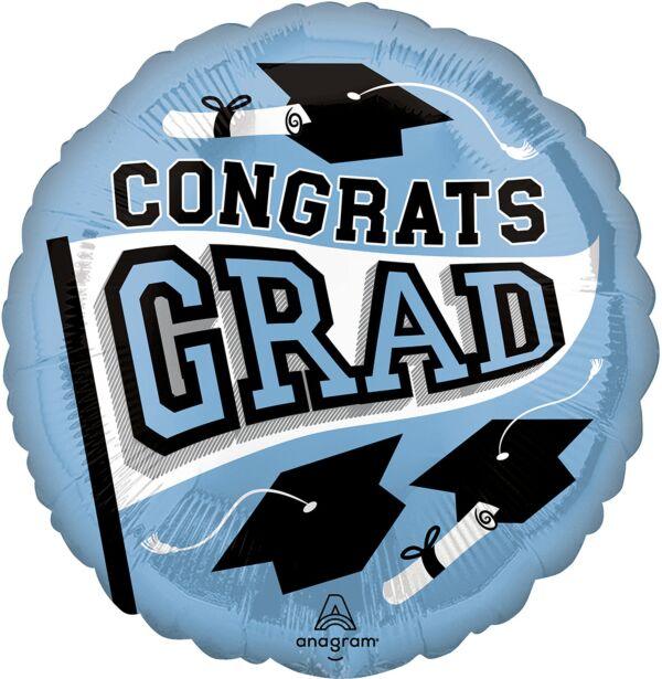 Congrats Grad Light Blue 17"