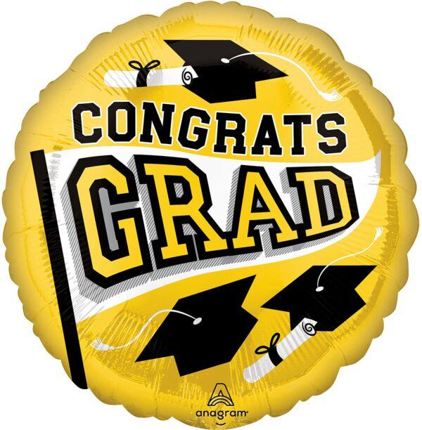 Congrats Grad Yellow 17"