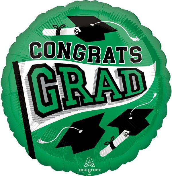 Congrats Grad Green 17"
