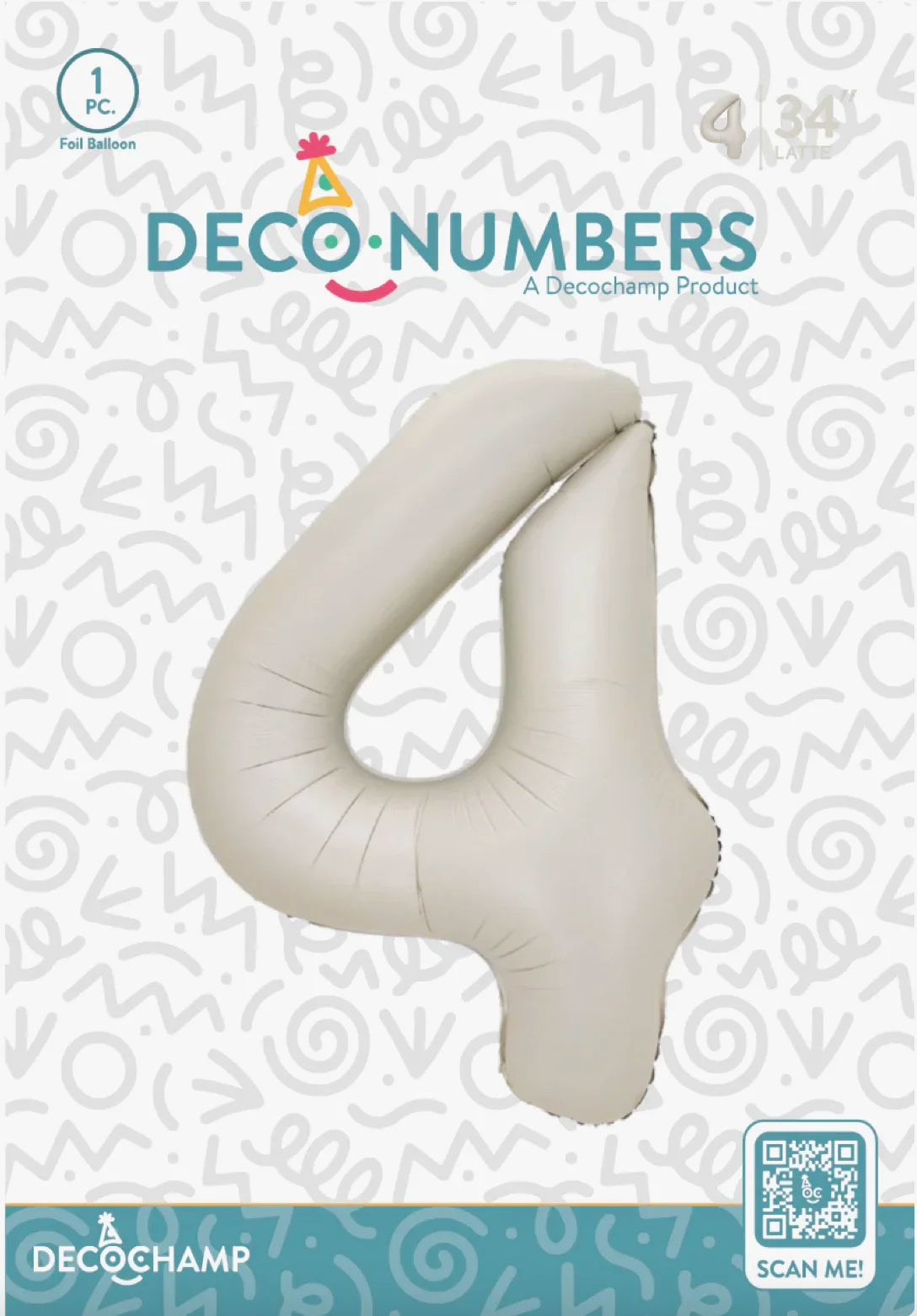 Number 4 Latte 34" DecoChamp