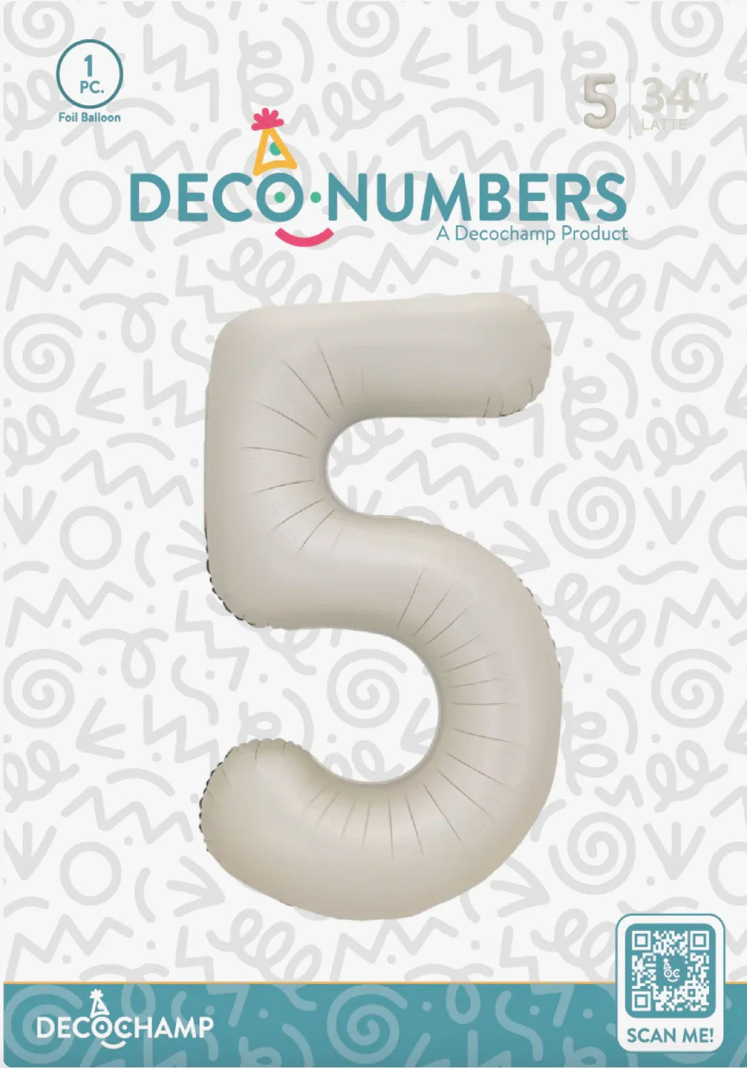 Number 5 Latte 34" DecoChamp