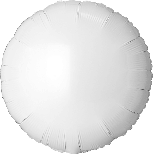 Giant 68" Round White Foil Balloon