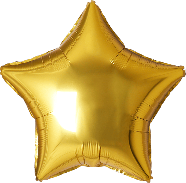 Giant 68" Star Gold Foil Balloon