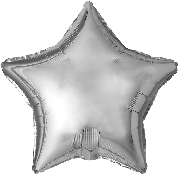Giant 68" Star Silver Foil Balloon