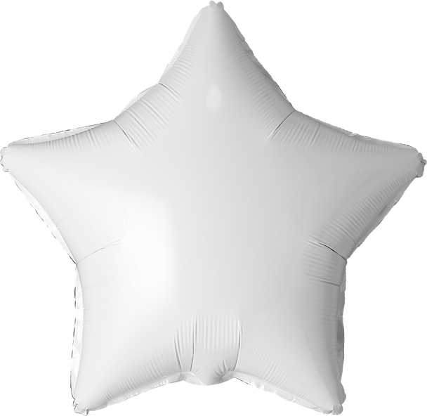 Giant Star White Foil Balloon