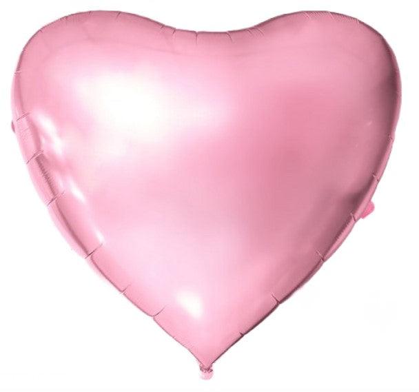 Giant 68" Heart Matte Light Pink Foil Balloon