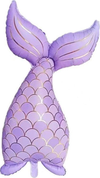 Mermaid Tail Foil Balloon Lavender