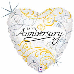 Anniversary Filigree Hearts Foil 18"