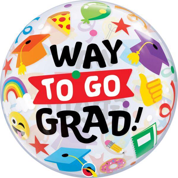 Bubble Way to Go Grad