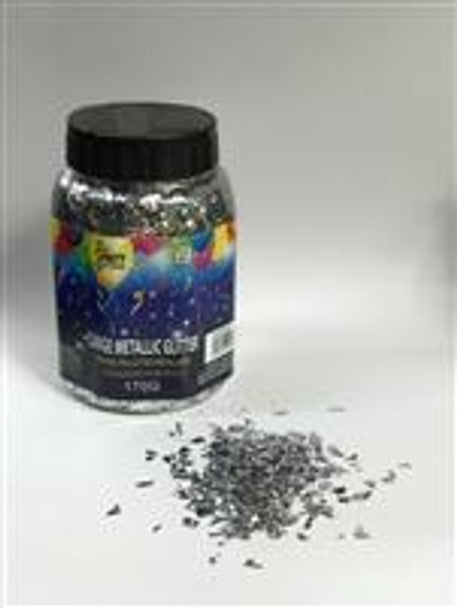 Glitter Jar-Silver