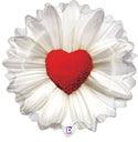 Daisy Heart White