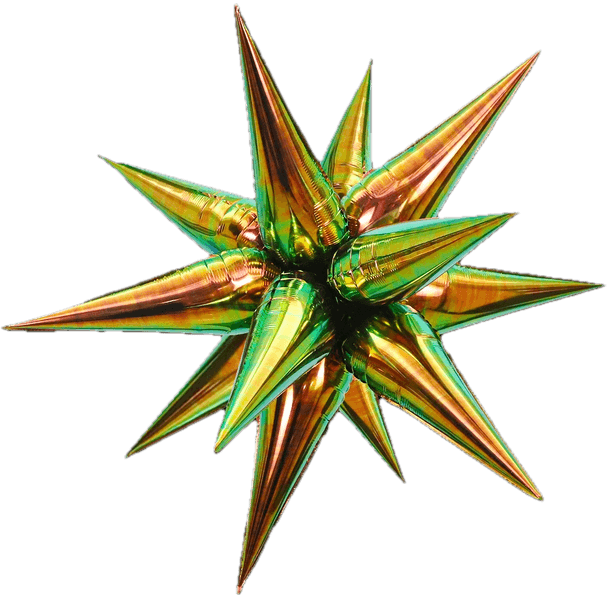 Exploding Star Dark Iridescent 26"