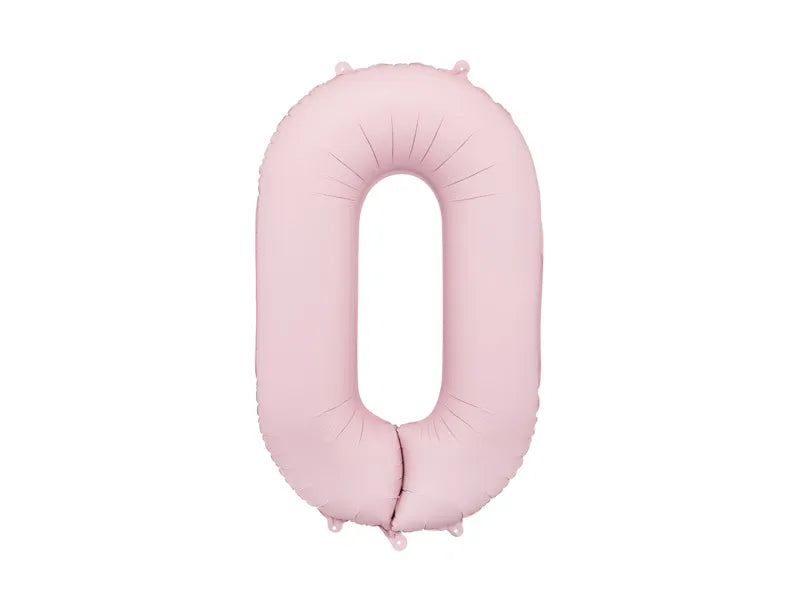 Number 0 Light Pink 40"