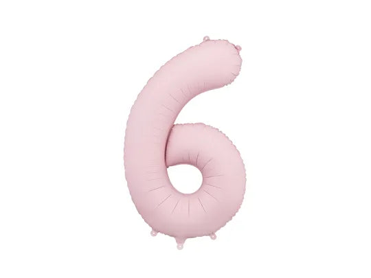 Number 6 Light Pink 40"