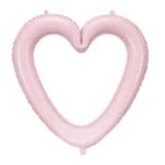 Heart Frame Light Pink 39"