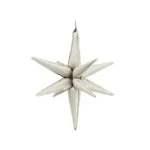 Star 3D Foil Balloon Star Beige 41"