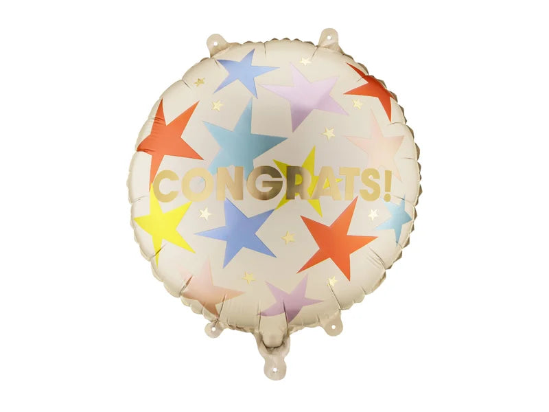 Congrats Stars Foil Balloon