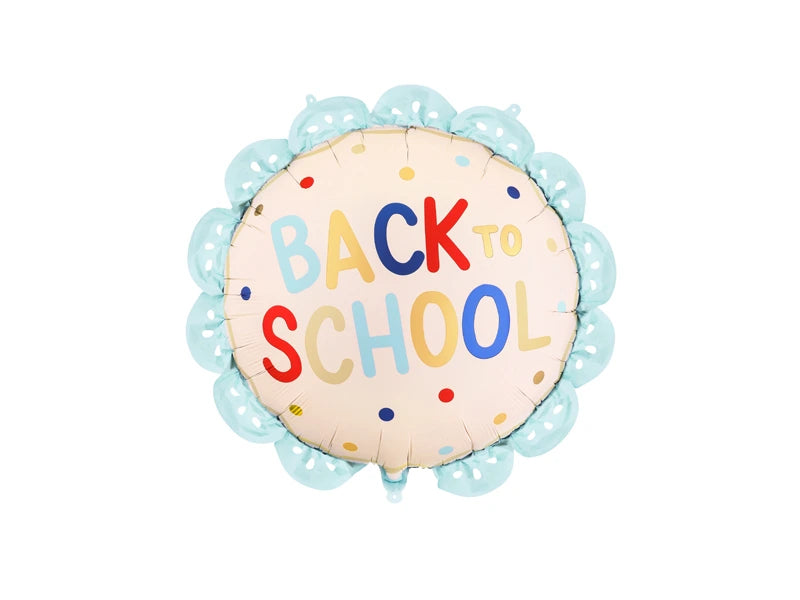 Back to School Scalloped Edge Foil Balloon