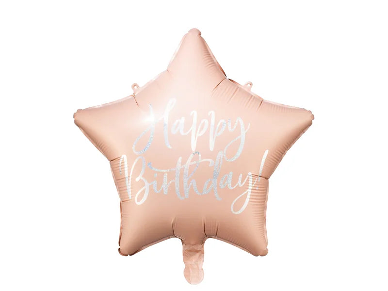 Birthday Light Pink Star