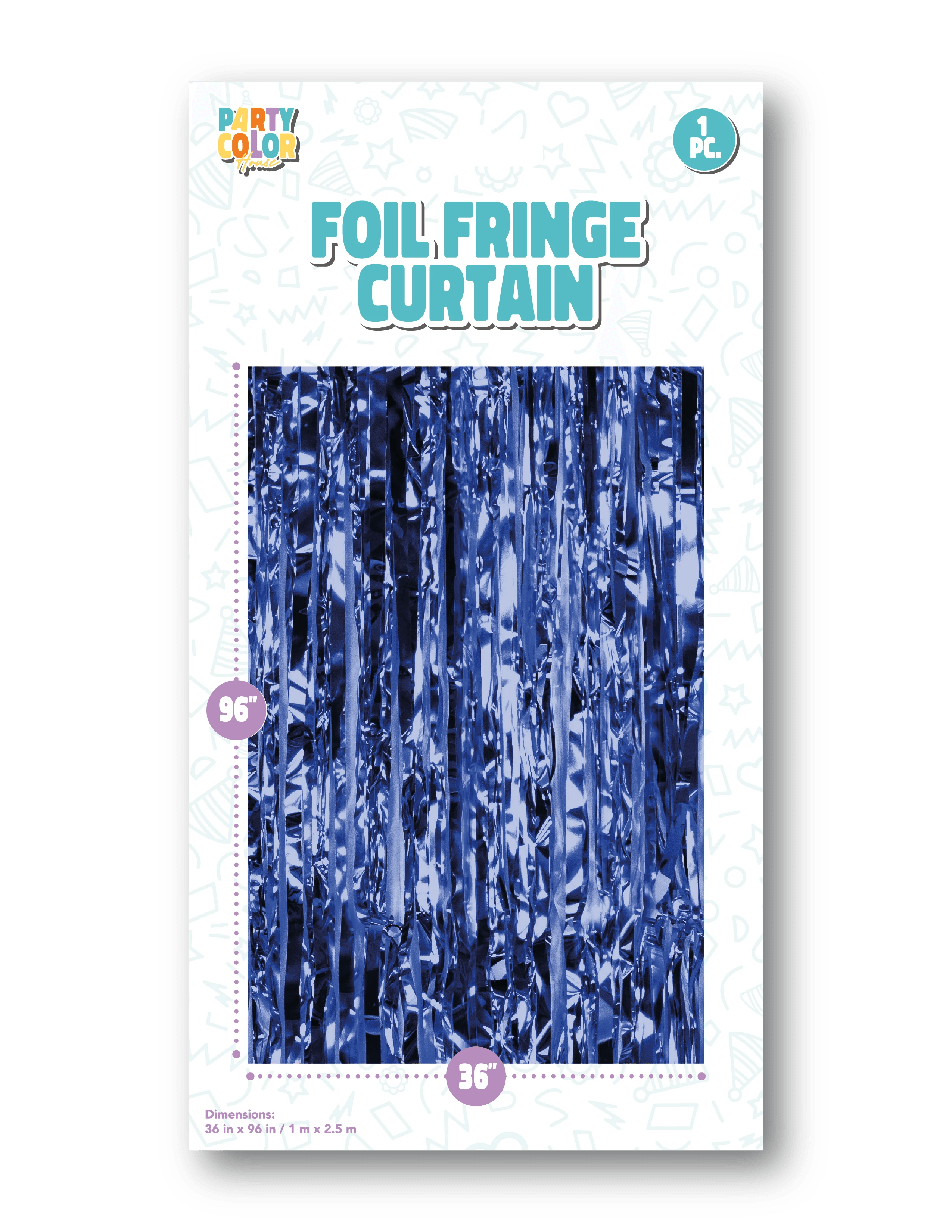 Curtain, Gloss Foil Blue